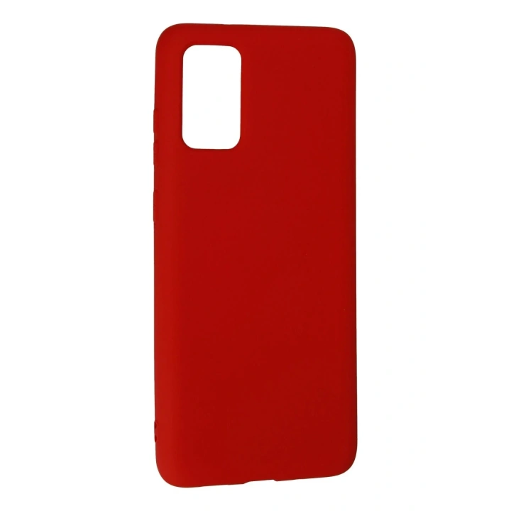 Mey İthalat®  Samsung Galaxy S20 Plus Kılıf Nano içi Kadife Silikon - Kırmızı