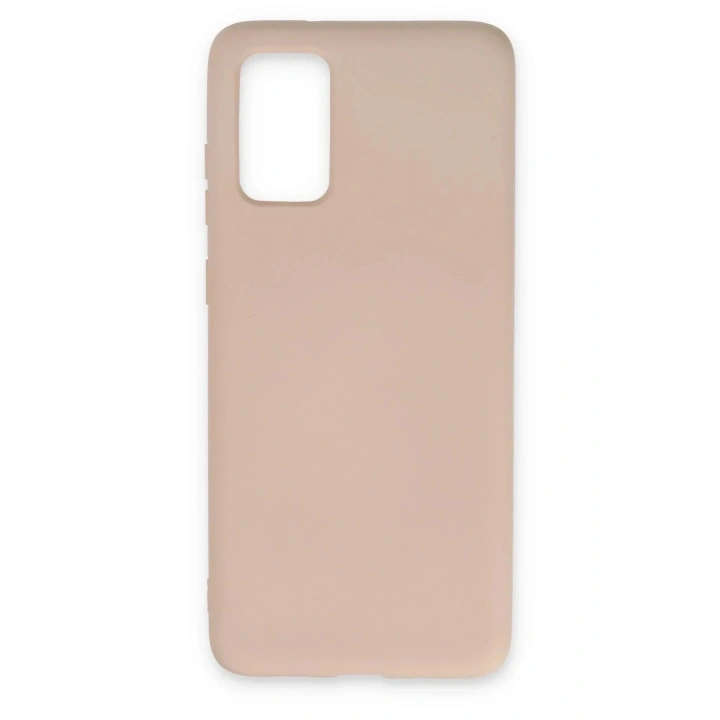 Mey İthalat®  Samsung Galaxy S20 Plus Kılıf Nano içi Kadife Silikon - Pudra