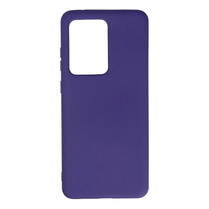 Mey İthalat®  Samsung Galaxy S20 Ultra Kılıf Nano içi Kadife Silikon - Mor