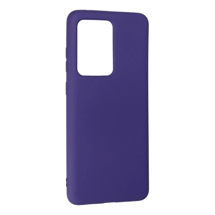 Mey İthalat®  Samsung Galaxy S20 Ultra Kılıf Nano içi Kadife Silikon - Mor
