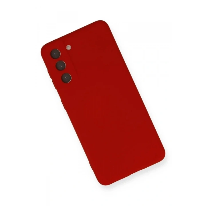 Mey İthalat®  Samsung Galaxy S21 Kılıf Nano içi Kadife Silikon - Kırmızı
