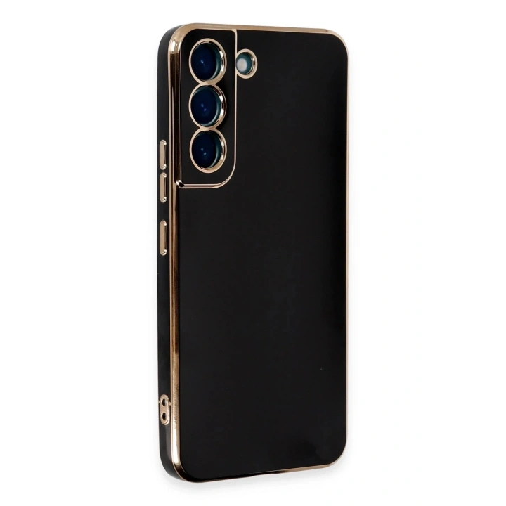 Mey İthalat®  Samsung Galaxy S21 Kılıf Volet Silikon - Siyah