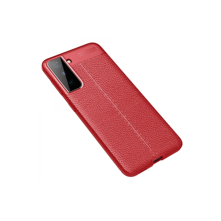 Mey İthalat®  Samsung Galaxy S21 Plus Kılıf Auto Focus Kapak - Kırmızı