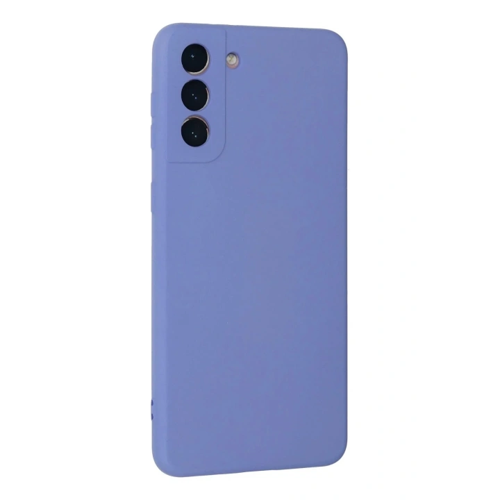 Mey İthalat®  Samsung Galaxy S21 Plus Kılıf Nano içi Kadife Silikon - Lila