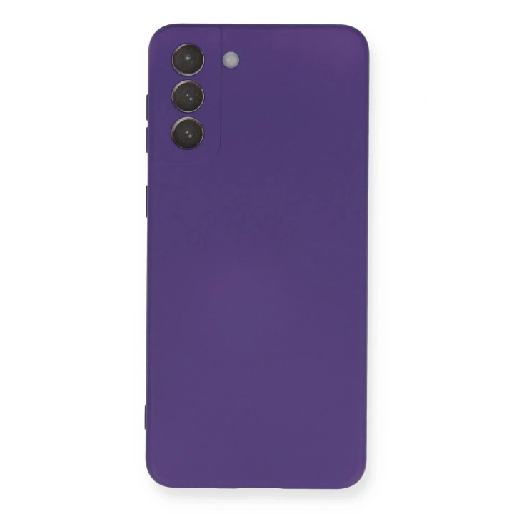 Mey İthalat®  Samsung Galaxy S21 Plus Kılıf Nano içi Kadife Silikon - Mor