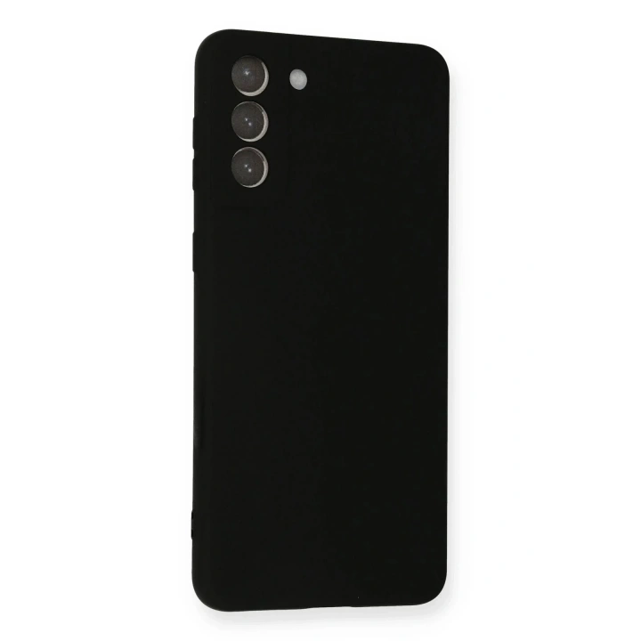 Mey İthalat®  Samsung Galaxy S21 Plus Kılıf Nano içi Kadife Silikon - Siyah