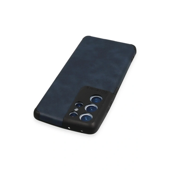 Mey İthalat®  Samsung Galaxy S21 Ultra Kılıf Loop Deri Silikon - Lacivert