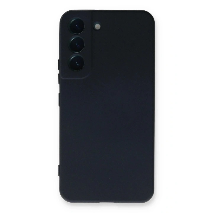 Mey İthalat®  Samsung Galaxy S22 Plus Kılıf Nano içi Kadife Silikon - Lacivert