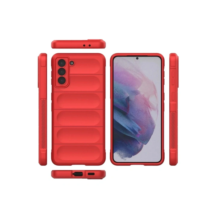 Mey İthalat®  Samsung Galaxy S22 Plus Kılıf Optimum Silikon - Kırmızı