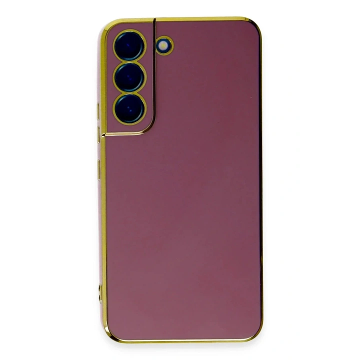Mey İthalat®  Samsung Galaxy S22 Plus Kılıf Volet Silikon - Kırmızı