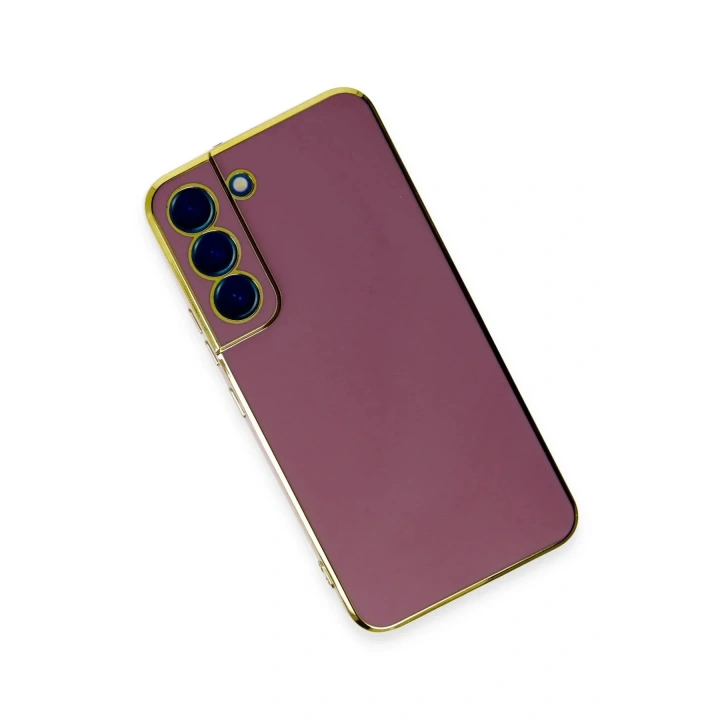 Mey İthalat®  Samsung Galaxy S22 Plus Kılıf Volet Silikon - Kırmızı