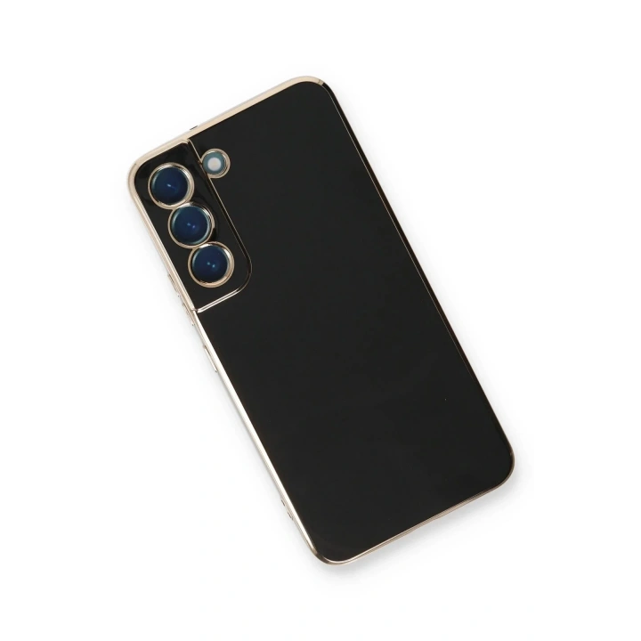 Mey İthalat®  Samsung Galaxy S22 Plus Kılıf Volet Silikon - Siyah