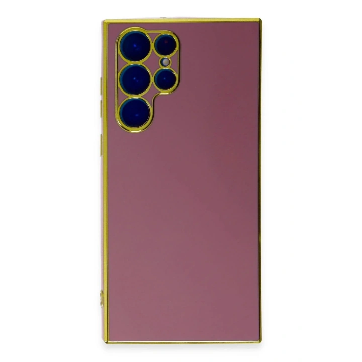 Mey İthalat®  Samsung Galaxy S22 Ultra Kılıf Volet Silikon - Kırmızı