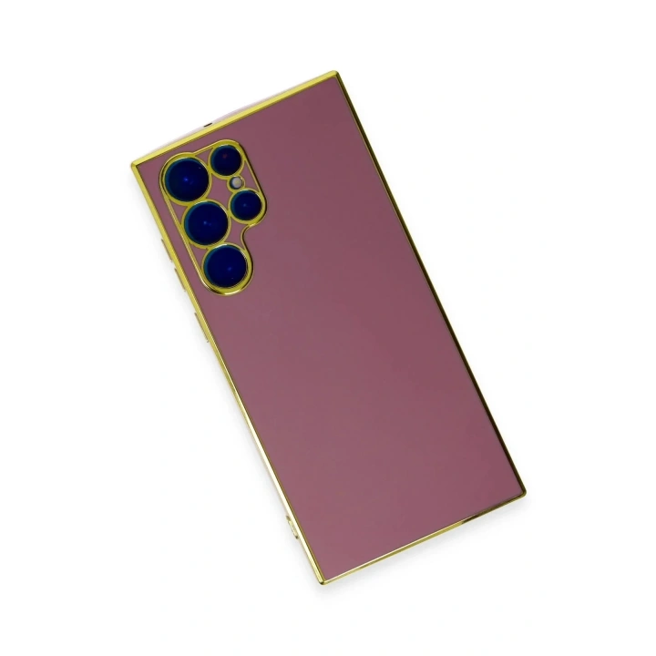 Mey İthalat®  Samsung Galaxy S22 Ultra Kılıf Volet Silikon - Kırmızı