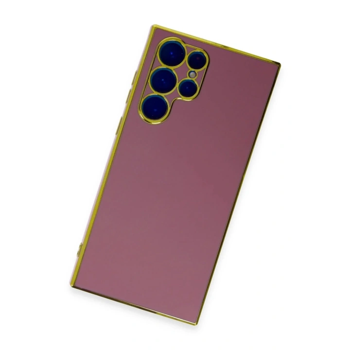 Mey İthalat®  Samsung Galaxy S22 Ultra Kılıf Volet Silikon - Kırmızı