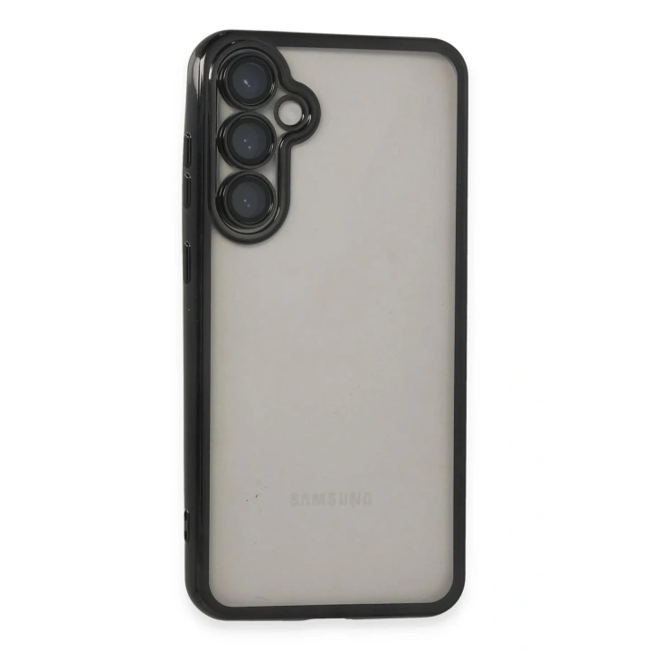 Mey İthalat®  Samsung Galaxy S23 FE Kılıf  Lensli Silikon - Siyah