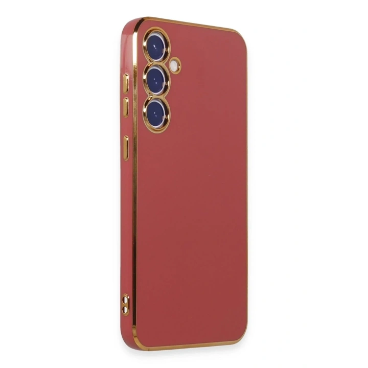 Mey İthalat®  Samsung Galaxy S23 FE Kılıf Volet Silikon - Kırmızı