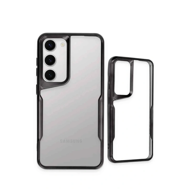 Mey İthalat®  Samsung Galaxy S23 Kılıf Boyi Silikon Kapak - Siyah