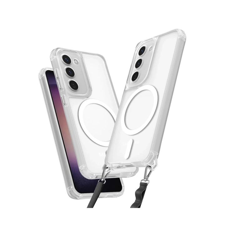 Mey İthalat®  Samsung Galaxy S23 Kılıf Enka Magsafe Silikon Kılıf - Şeffaf