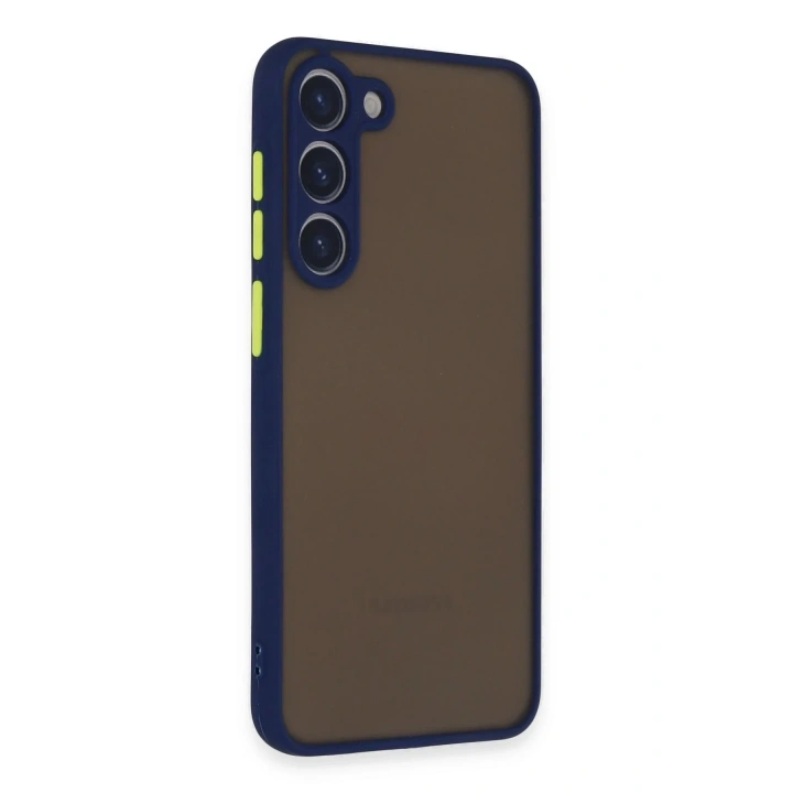 Mey İthalat®  Samsung Galaxy S23 Kılıf Montreal Silikon Kapak - Lacivert