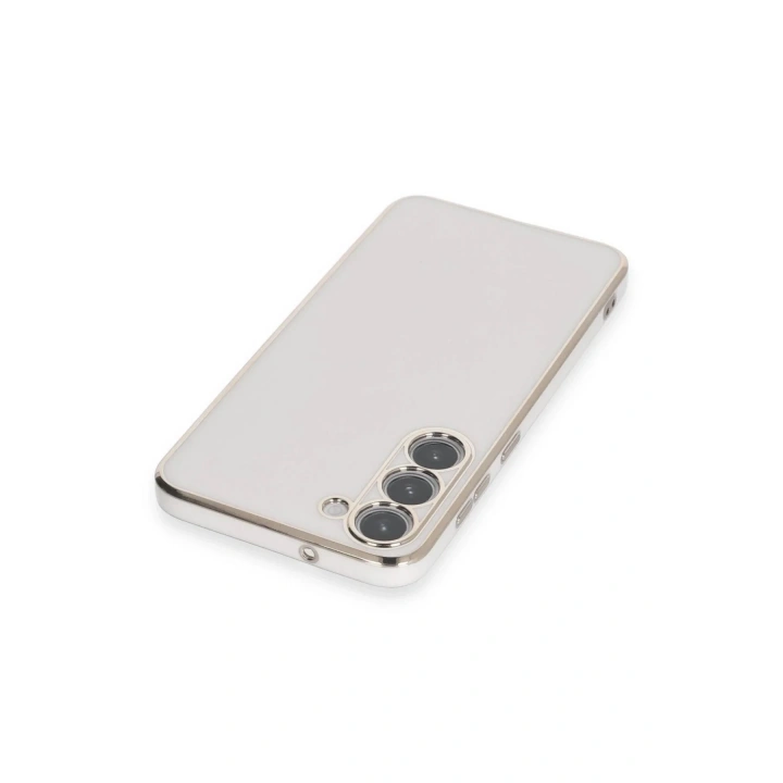 Mey İthalat®  Samsung Galaxy S23 Kılıf Volet Silikon - Beyaz
