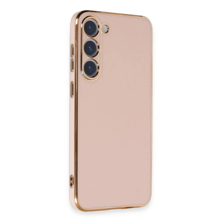 Mey İthalat®  Samsung Galaxy S23 Kılıf Volet Silikon - Pembe