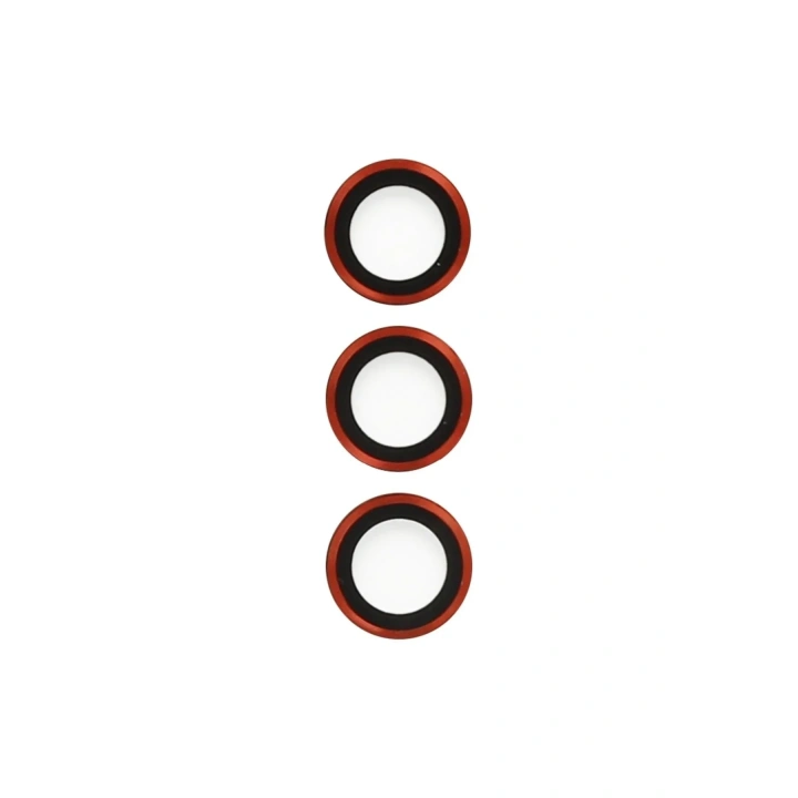 Mey İthalat®  Samsung Galaxy S23 Metal Kamera Lens - Kırmızı