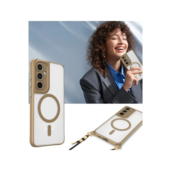 Mey İthalat®  Samsung Galaxy S23 Plus Kılıf Enka Magsafe Silikon Kılıf - Siyah