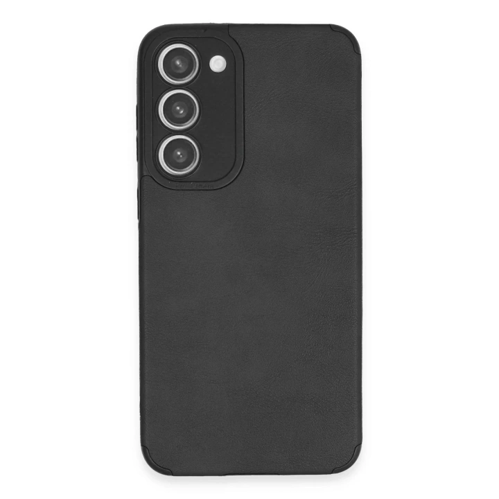 Mey İthalat®  Samsung Galaxy S23 Plus Kılıf Loop Deri Silikon - Siyah
