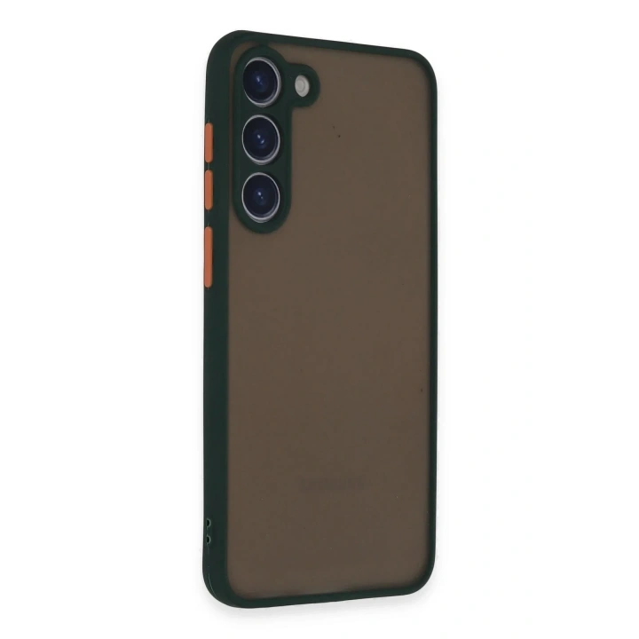 Mey İthalat®  Samsung Galaxy S23 Plus Kılıf Montreal Silikon Kapak - Yeşil