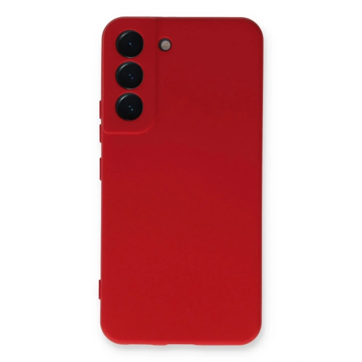 Mey İthalat®  Samsung Galaxy S23 Plus Kılıf Nano içi Kadife Silikon - Kırmızı