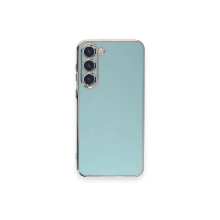 Mey İthalat®  Samsung Galaxy S23 Plus Kılıf Volet Silikon - Açık Yeşil