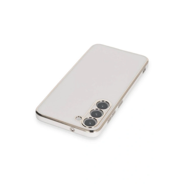 Mey İthalat®  Samsung Galaxy S23 Plus Kılıf Volet Silikon - Beyaz