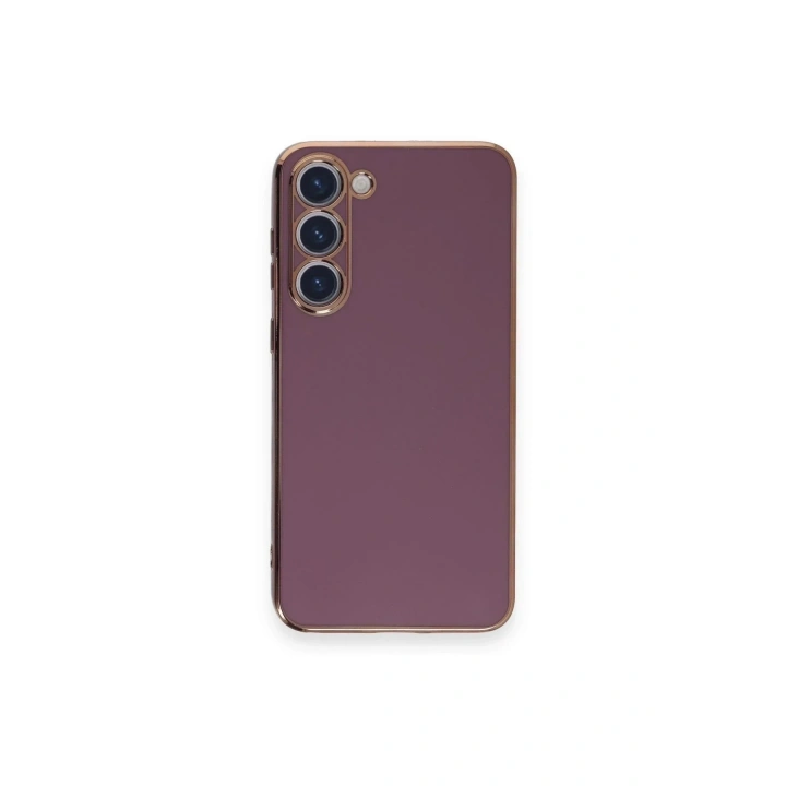 Mey İthalat®  Samsung Galaxy S23 Plus Kılıf Volet Silikon - Mor