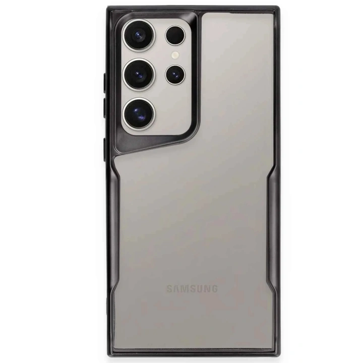 Mey İthalat®  Samsung Galaxy S23 Ultra Kılıf Boyi Silikon Kapak - Siyah