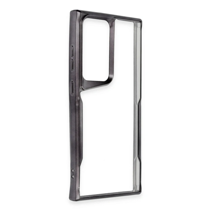 Mey İthalat®  Samsung Galaxy S23 Ultra Kılıf Boyi Silikon Kapak - Siyah