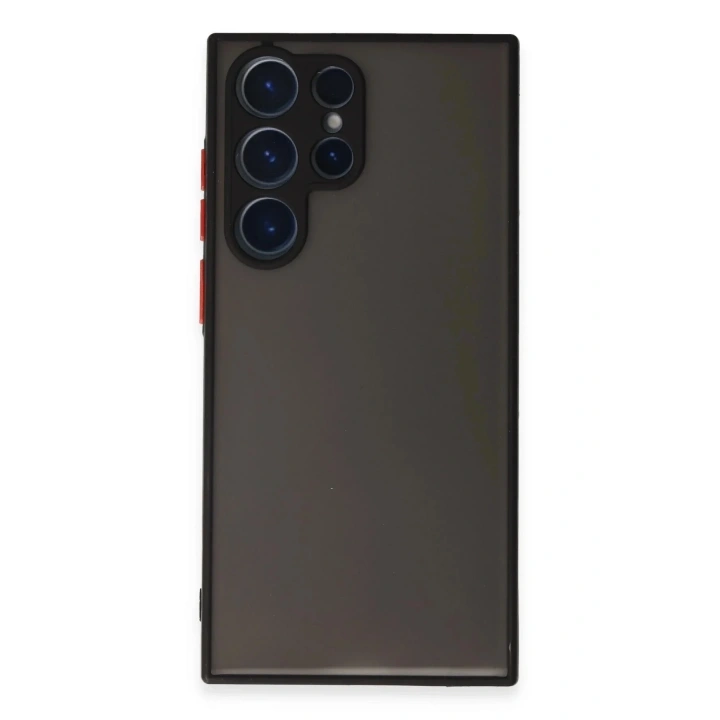 Mey İthalat®  Samsung Galaxy S23 Ultra Kılıf Montreal Silikon Kapak - Siyah