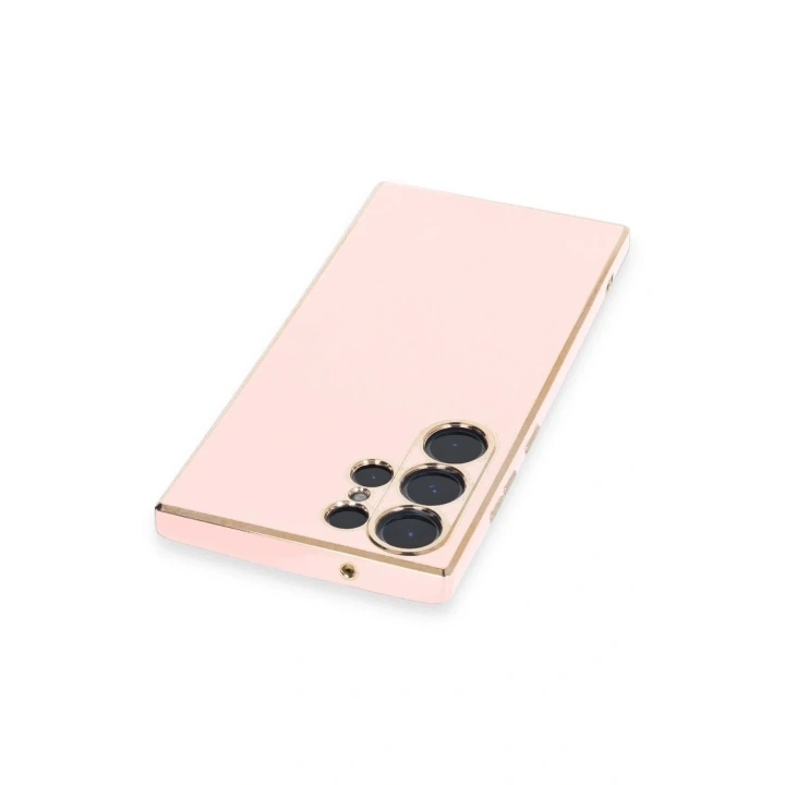 Mey İthalat®  Samsung Galaxy S23 Ultra Kılıf Volet Silikon - Pembe
