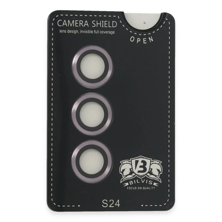 Mey İthalat®  Samsung Galaxy S24 Bilvis Titan Kamera Lens - Derin Mor