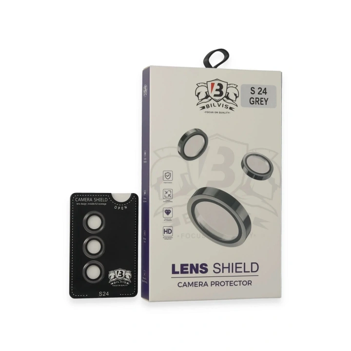 Mey İthalat®  Samsung Galaxy S24 Bilvis Titan Kamera Lens - Titan Gri