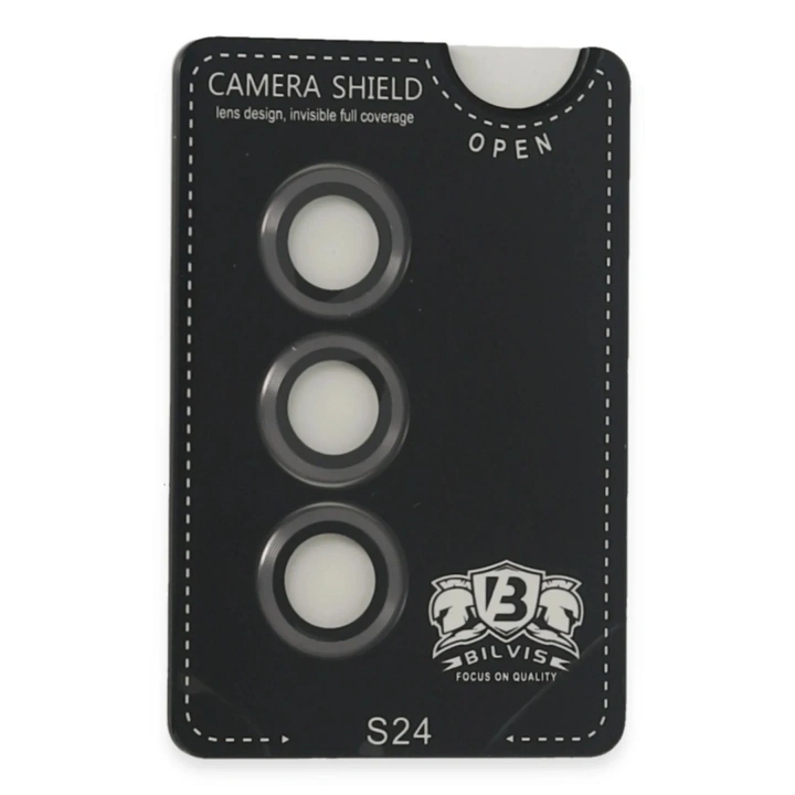 Mey İthalat®  Samsung Galaxy S24 Bilvis Titan Kamera Lens - Titan Gri