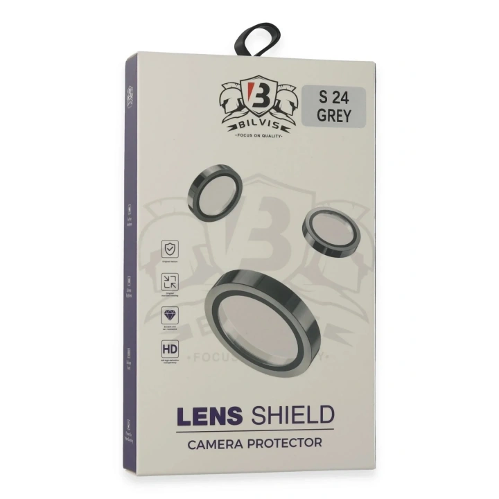 Mey İthalat®  Samsung Galaxy S24 Bilvis Titan Kamera Lens - Titan Gri