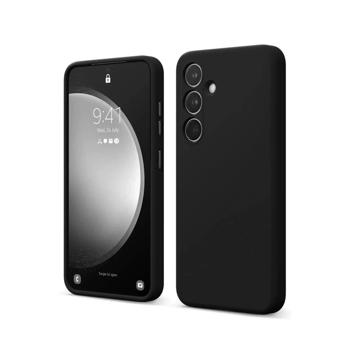 Mey İthalat®  Samsung Galaxy S24 FE Kılıf First Silikon - Siyah