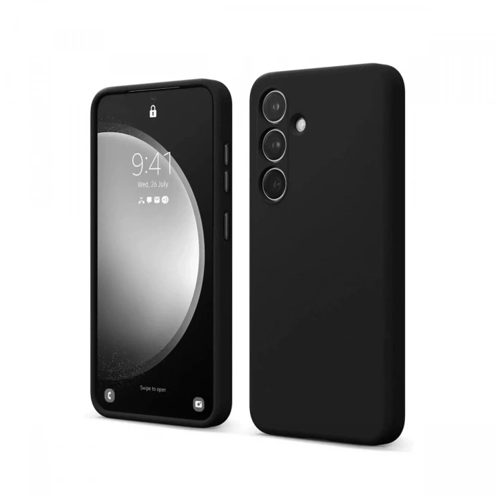 Mey İthalat®  Samsung Galaxy S24 FE Kılıf First Silikon - Siyah