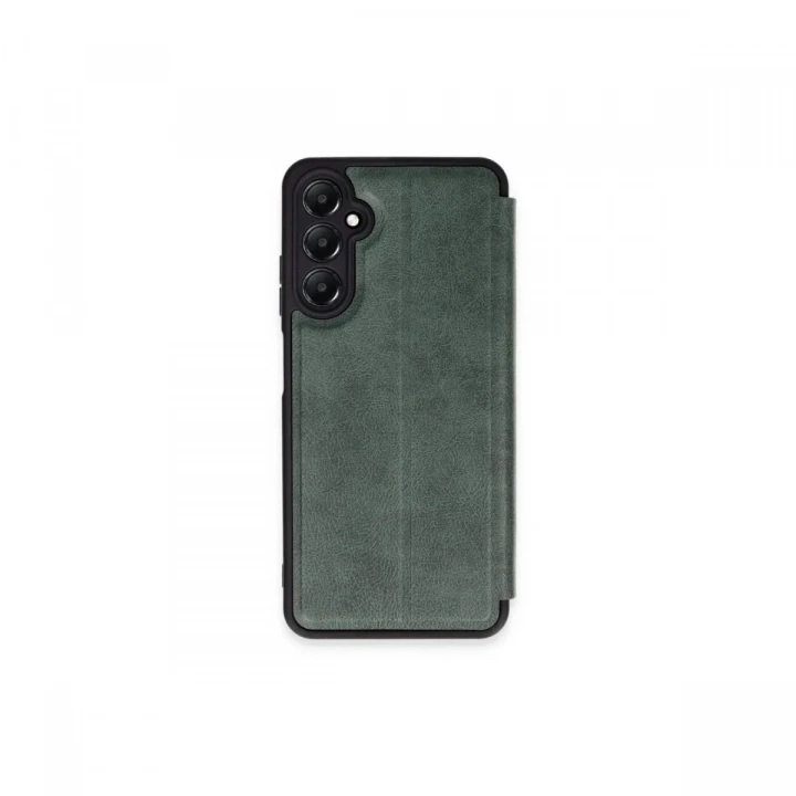 Mey İthalat®  Samsung Galaxy S24 FE Kılıf Flip Cover - Koyu Yeşil