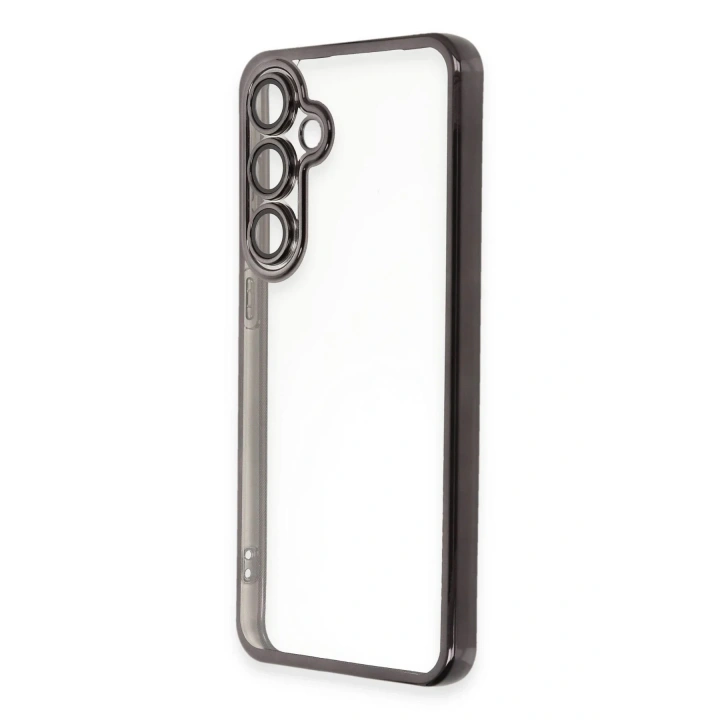 Mey İthalat®  Samsung Galaxy S24 FE Kılıf  Lensli Silikon - Siyah