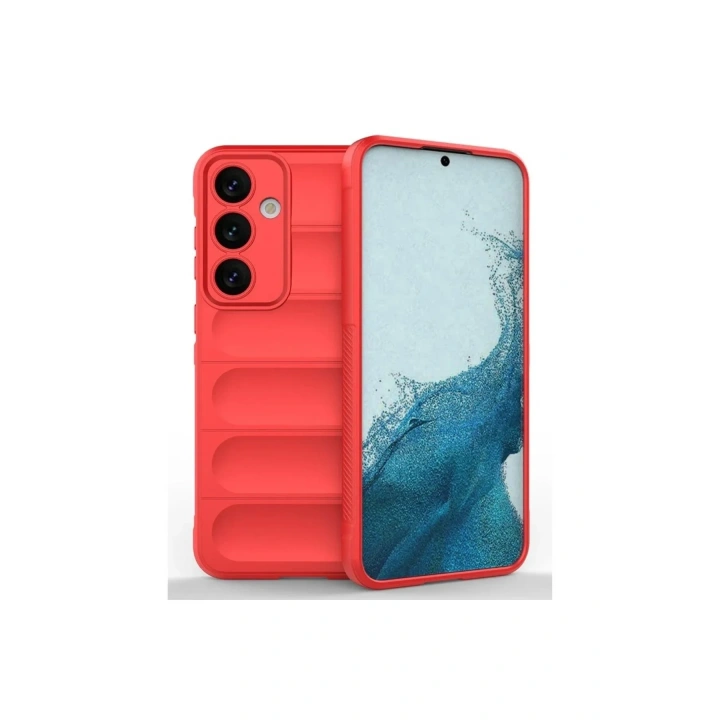 Mey İthalat®  Samsung Galaxy S24 FE Kılıf Optimum Silikon - Kırmızı