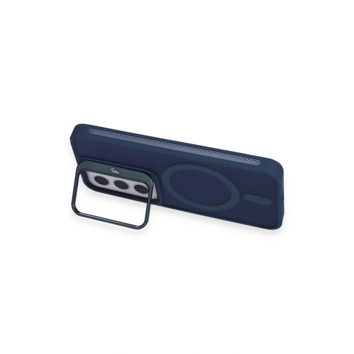 Mey İthalat®  Samsung Galaxy S24 Flet Lens Magsafe Kapak - Lacivert