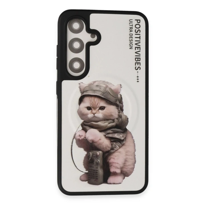 Mey İthalat®  Samsung Galaxy S24 Fun Magsafe Kapak - Beyaz