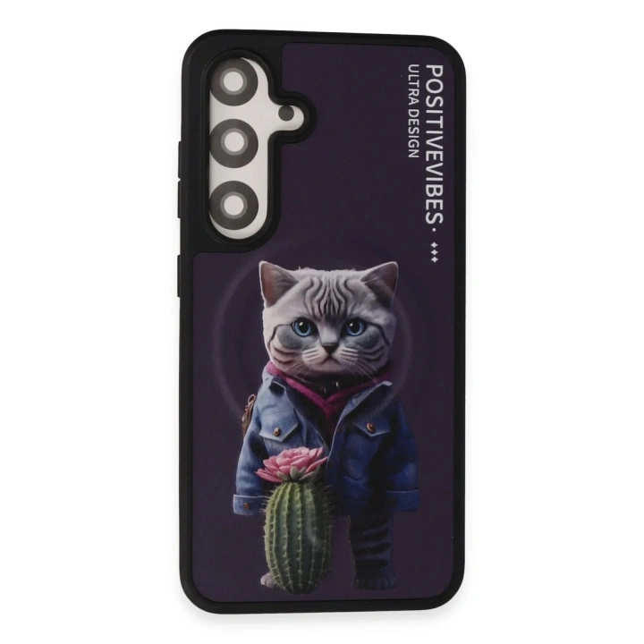 Mey İthalat®  Samsung Galaxy S24 Fun Magsafe Kapak - Derin Mor